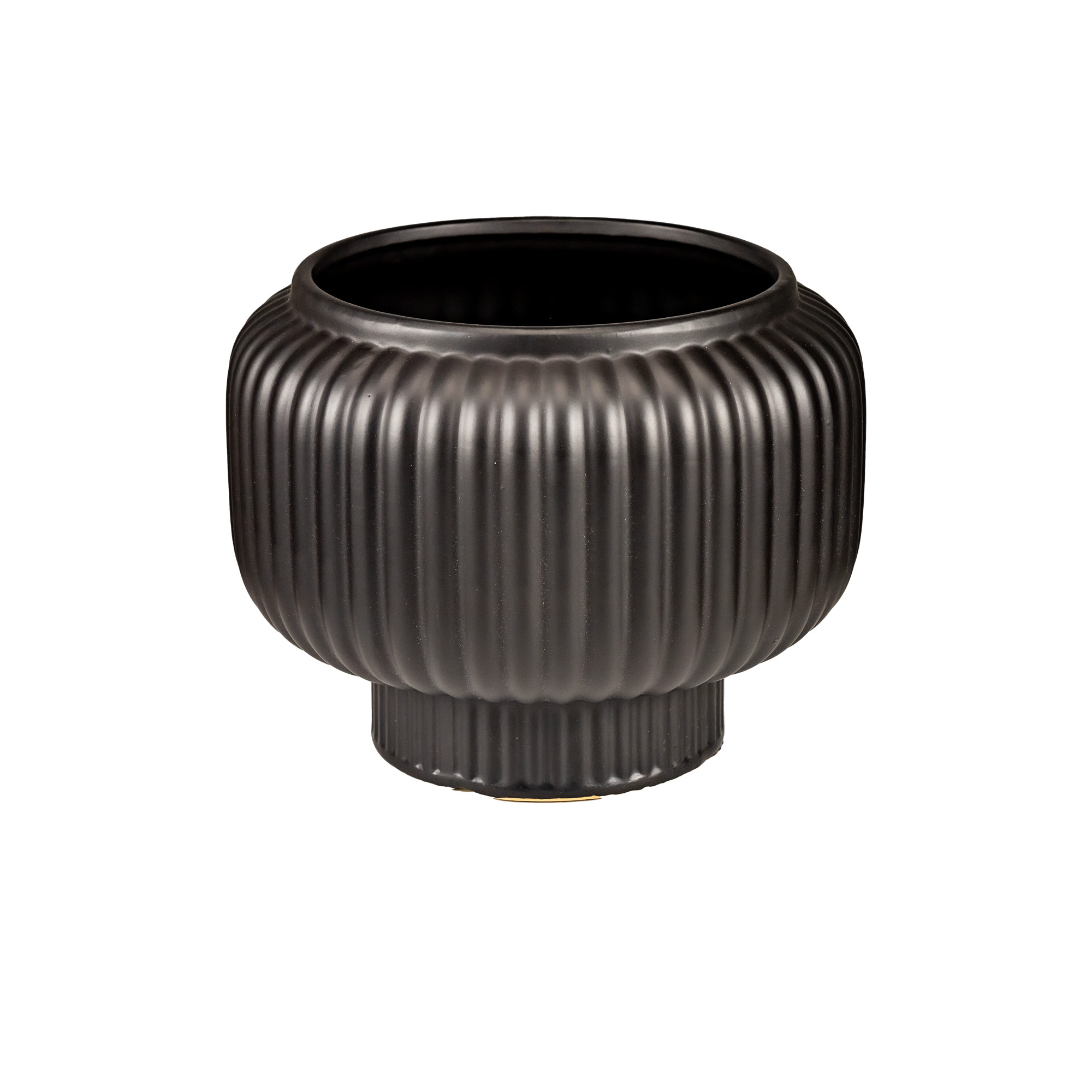 Ceramic flower pot Black Base